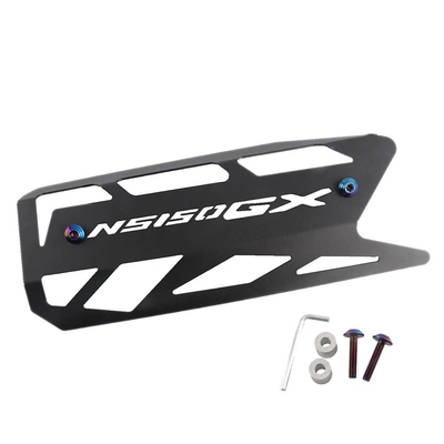 Suitable for Honda Ns150Gx Nwg150 Modified Exhaust Pipe Metal Alloy Outer Cover Protective Shell Protective Cover Accessories (Motorcycle exhaust pipe) - ns150gx-exhaust-cover-burnt-titanium-screws