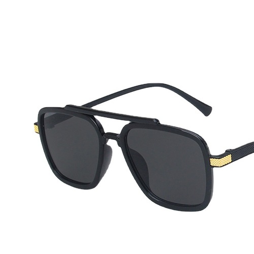 New Marvel Iron Man Doni Style Men's Large Frame Square Polarized Sunglasses with Blue Light Protection for Driving