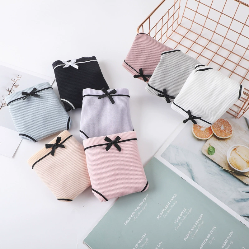 Перекрестное неожиданно японское женское нижнее белье для электронной коммерции, студентки, Корейская версия ниток на талии, сексуальные милые брюки больших размеров