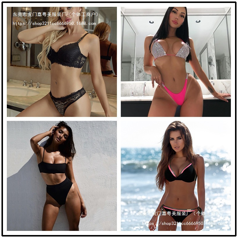 2025 nuevo traje de baño sexy dividido de Shein mujeres europeas y americanas amazon bikini trajes de baño transfronterizos al por mayor a bajo precio