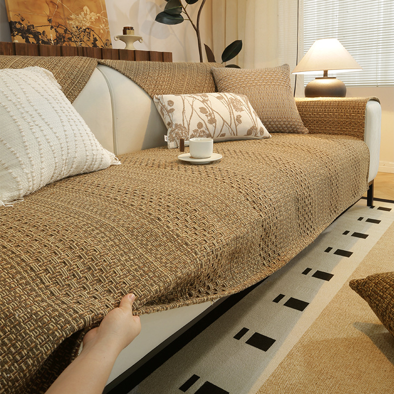 Nórdico simple estilo de alta sensación de cuatro estaciones sofá general tela trenzada anti-cat arañazo sofá toalla sofá cubierta mantas sofá