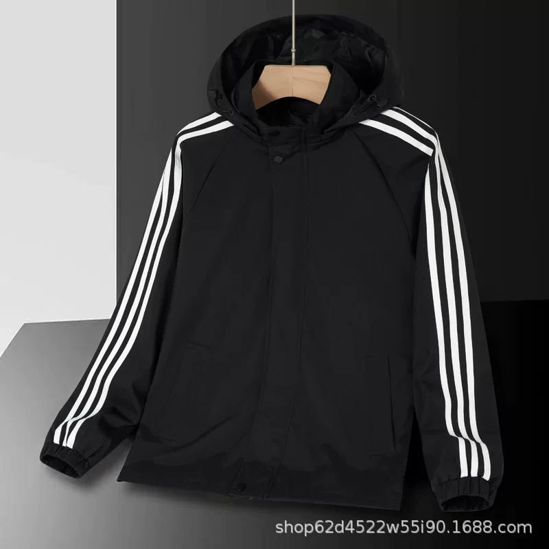 Autumn waterproof windproof breathable jacket with hood