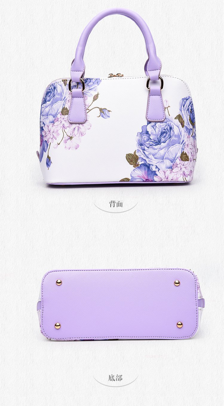 New trendy printed shell bags, European and American women's bags, single-shoulder crossbody hand-held women's bags, cross-border one-piece delivery worldwide undefined