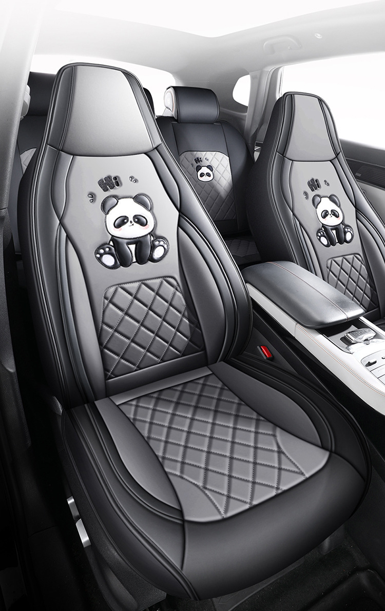 New Cartoon Car Seat Cover, All-Inclusive, All-Season, Full Leather Seat Cushion, Special for Spring and Summer Car Seat Cushion and Seat Cover