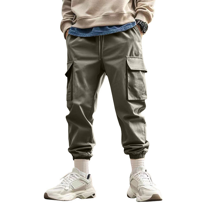Transfronterizos Amazon otoño americano al aire libre multibolsillos hombre suelto moda casuales camisetas deportivas pie pie pantalones