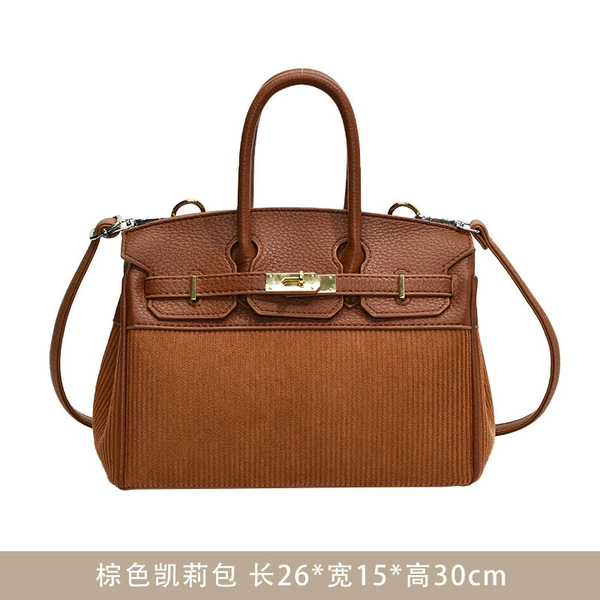 Brown Kelly bag