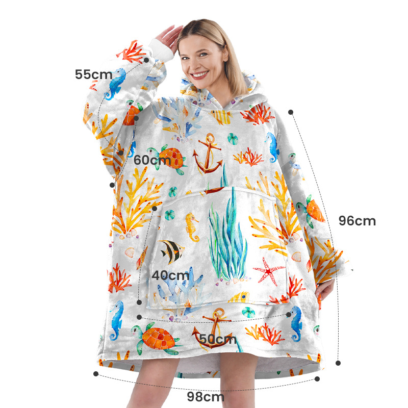 Halloween gran franela pareja ropa casera casual pijamas calentamiento europeo y americano encapuchado pijama perezoso