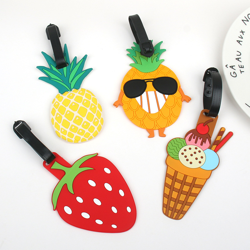 Luggage tag luggage case strap label boarding plane license suitcase packing belt cartoon tag tag shipping tag