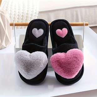 B 61487 Cartoon heart home slippers ��ͨ���ľӼҷ�������Ь
