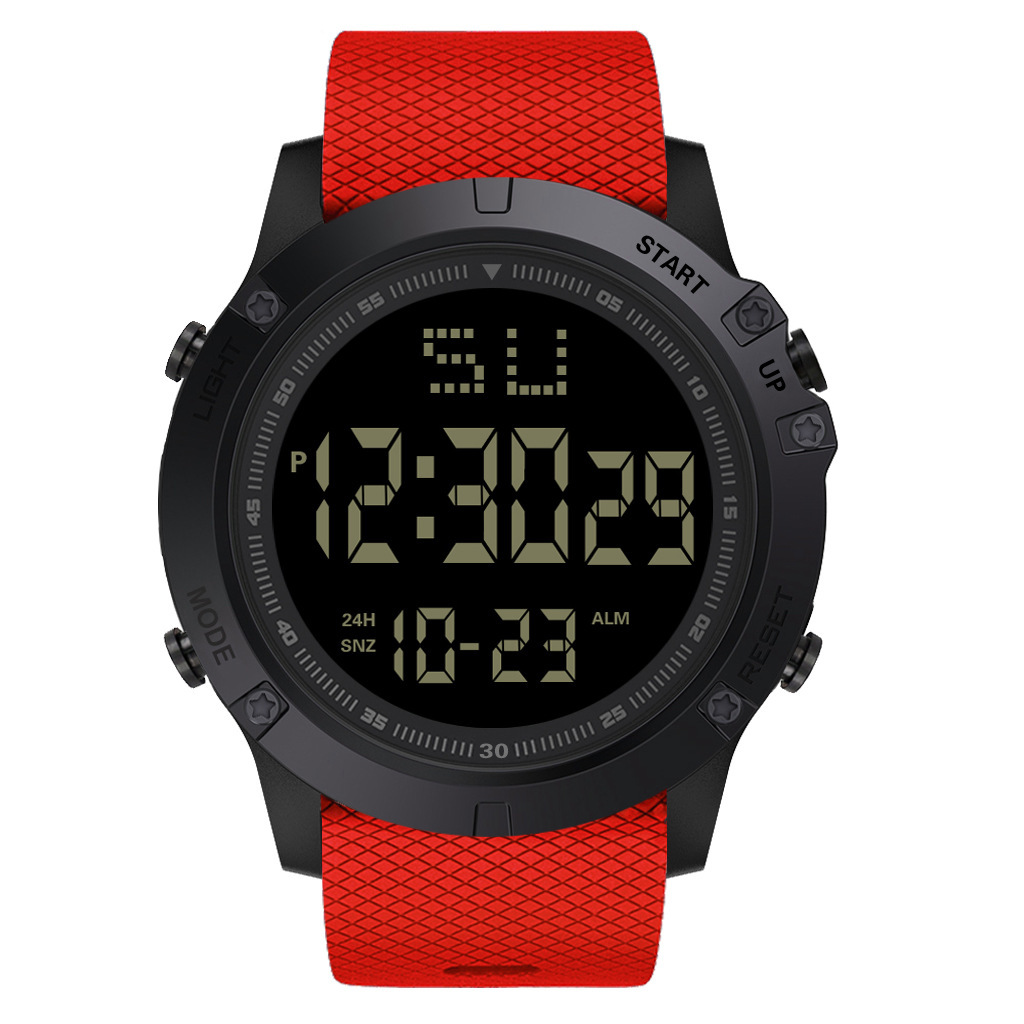 Sports Solid Color Electronic Men's Watches display picture 3