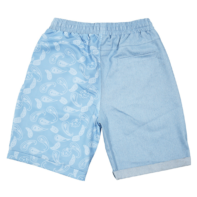 Summer New Casual Cashew Flower Men's Trendy Colored Simplified Shorts_mkmklike.com