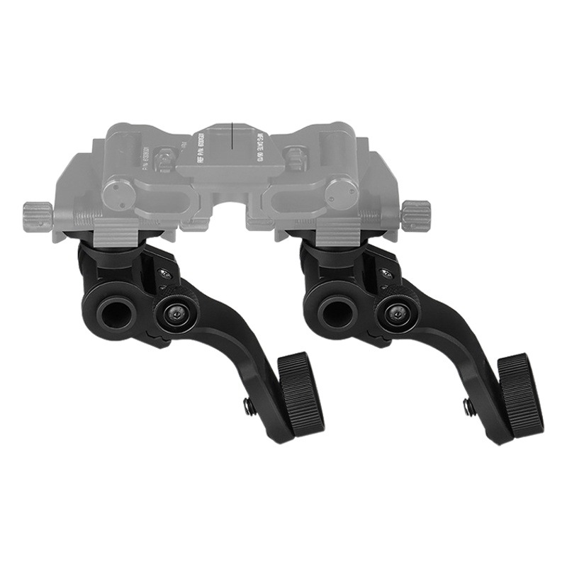 Deportes al aire libre PVS-14 J brazo soporte de visión nocturna instrumento brazo curvo soporte de aleación de aluminio de cola de Milano J brazo marco de montaje