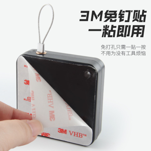 Door closer without punching, thickened pull cord, sliding door, sliding door, bedroom door, simple and lightweight automatic rebound door closer