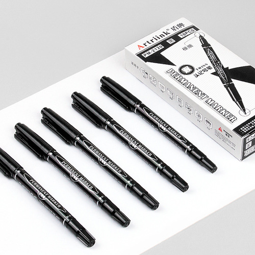Small double-ended marker hook line pen waterproof ink red blue black art painting special marker pen wholesale direct sale