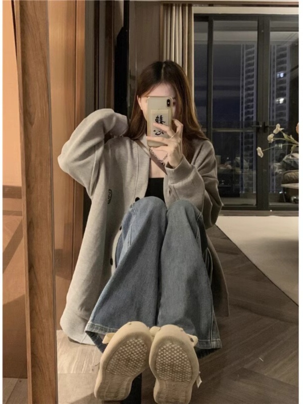 卫衣外套女2025春夏秋开衫韩系慵懒风上衣宽松气质薄款早秋衣服潮|undefined