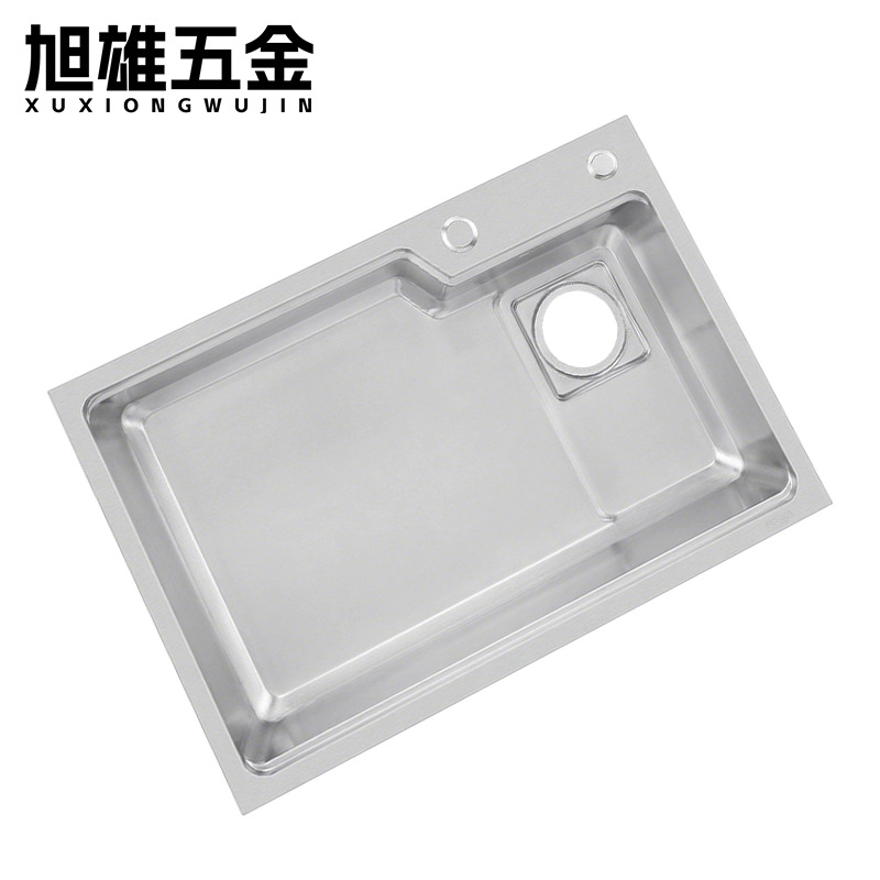 Cocina de acero inoxidable lavabo de acero inoxidable lavabo de doble ranura de una sola ranura lavabo integral espesado lavabo manual lavabo de platos