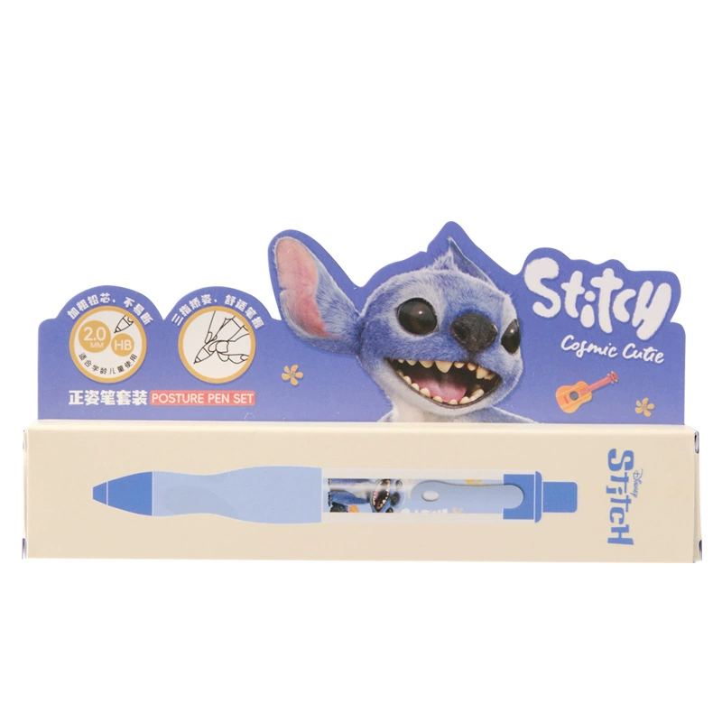 Disney, children's automatic pencil, cartoon set, 2.0mm