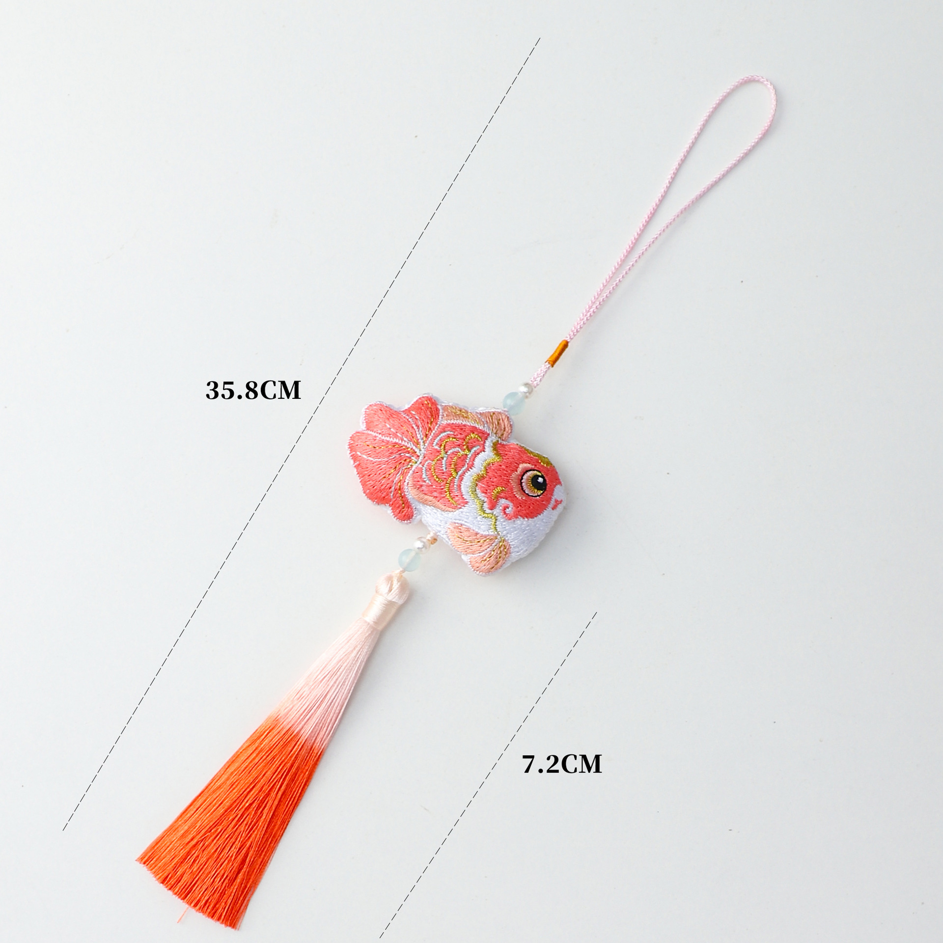 Colgante de Año Nuevo de siete colores de siete colores Koi Boche de Año Nuevo decoración de barril con flores de material DIY colgante de flores