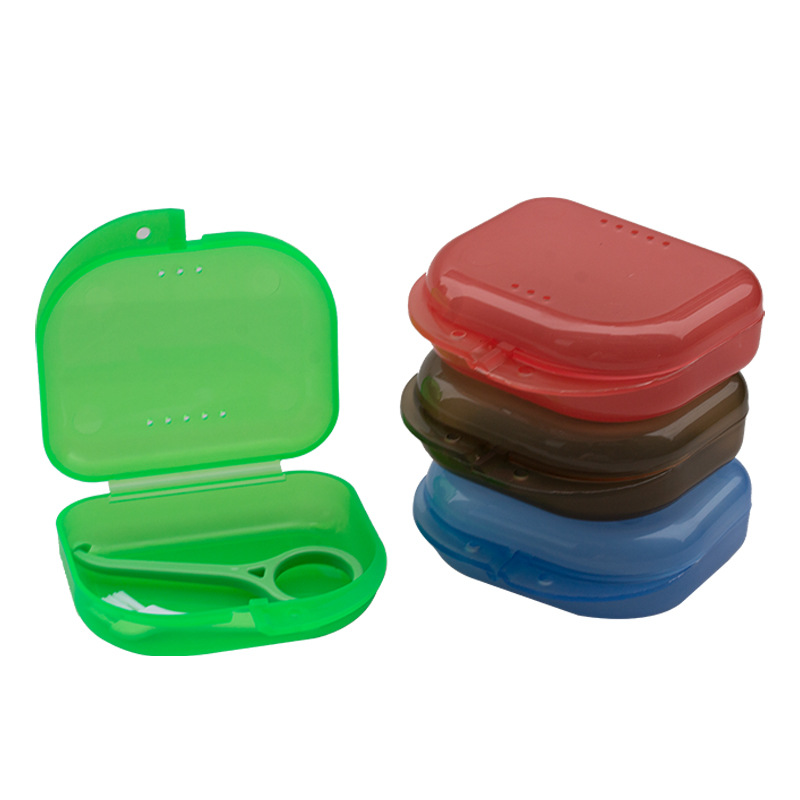 Caja de ortodoncia, extractor de frenillos, caja de colocación de cepillos, caja de retención transparente, caja de almacenamiento de material dental