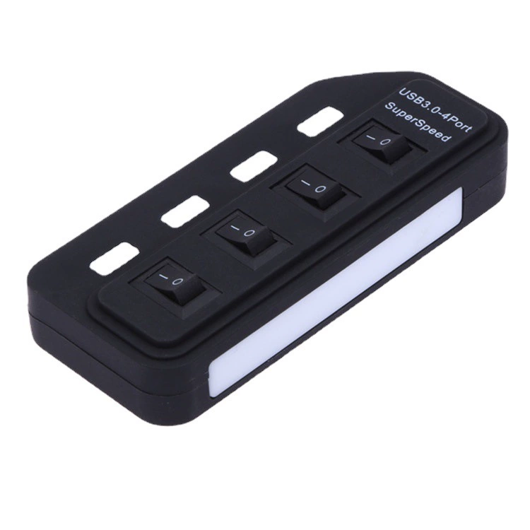 USB-разветвитель USB3.0 четыре отверстия хаб 4 лента независимый переключатель четыре порта 3.0 хаб USB полупроводник