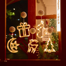 圣诞吸盘灯串小灯氛围感装饰布置满天星节日低压电池盒led灯