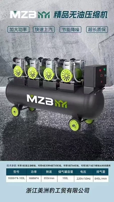 Air Compressor Static Bass Oil-Free Hava kompressorları - 1688w4-160l