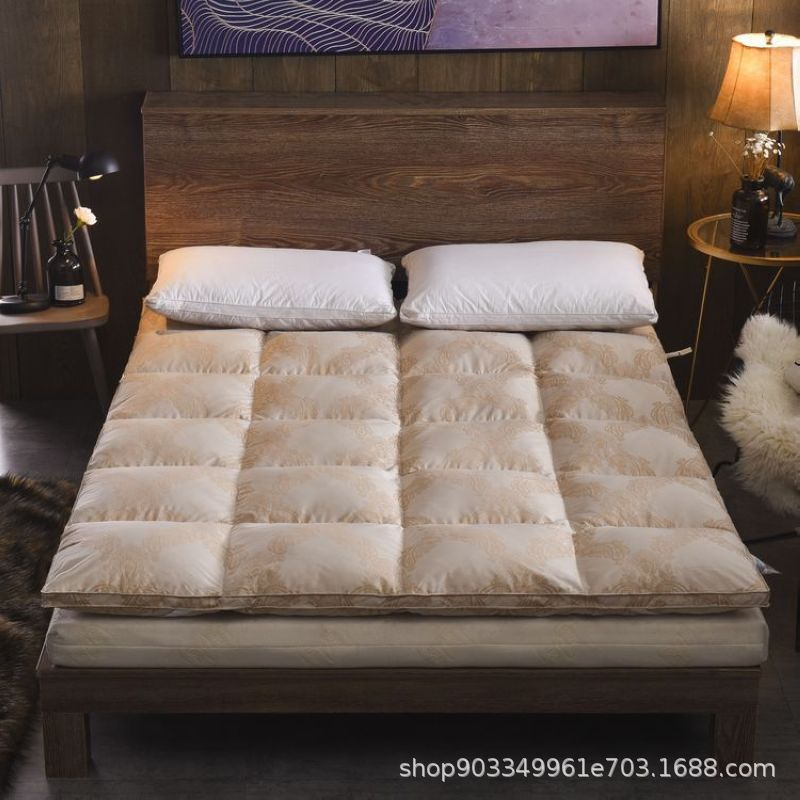 Clearance sale: Thickened, warm down mattress and bedding, 80% white goose down + 20% small down feathers, suitable for single and double beds, and for all seasons