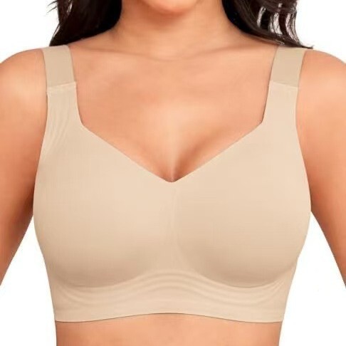 Xcutting Women's Wireless Bra Full Coverage Bra Wire-Free Daily Bra Comfortable Wire-Free Bra