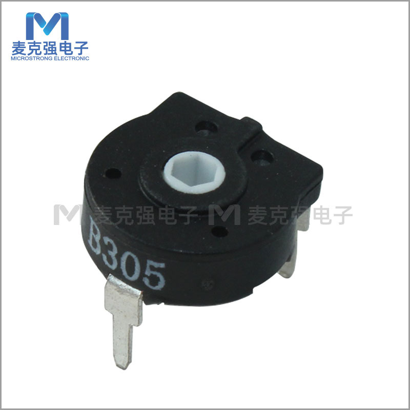 西班牙电位器 PT10 B305 B3M 卧式六角孔精密可调电位器10mm