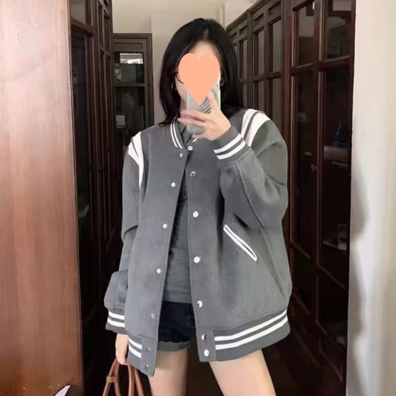 Xiaoxiangfeng 春と秋のカレッジ野球ユニフォーム 2025 ジャケットアメリカンスタイルの新しいハイエンドジャケットショートトップフライング振動|undefined