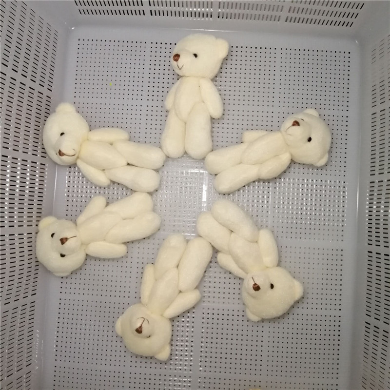 10-12cm de arroz de felpa corta Oso Blanco