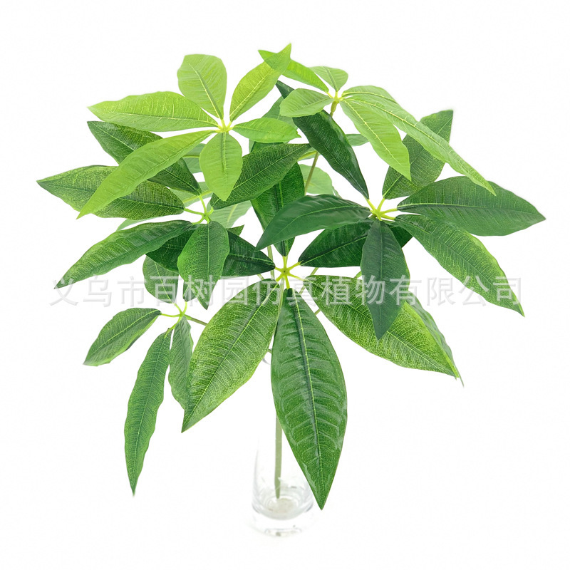 Simulation leaves simulation fortune tree branches simulation flower ornaments indoor photography props wedding decoration ginseng fortune leaves
