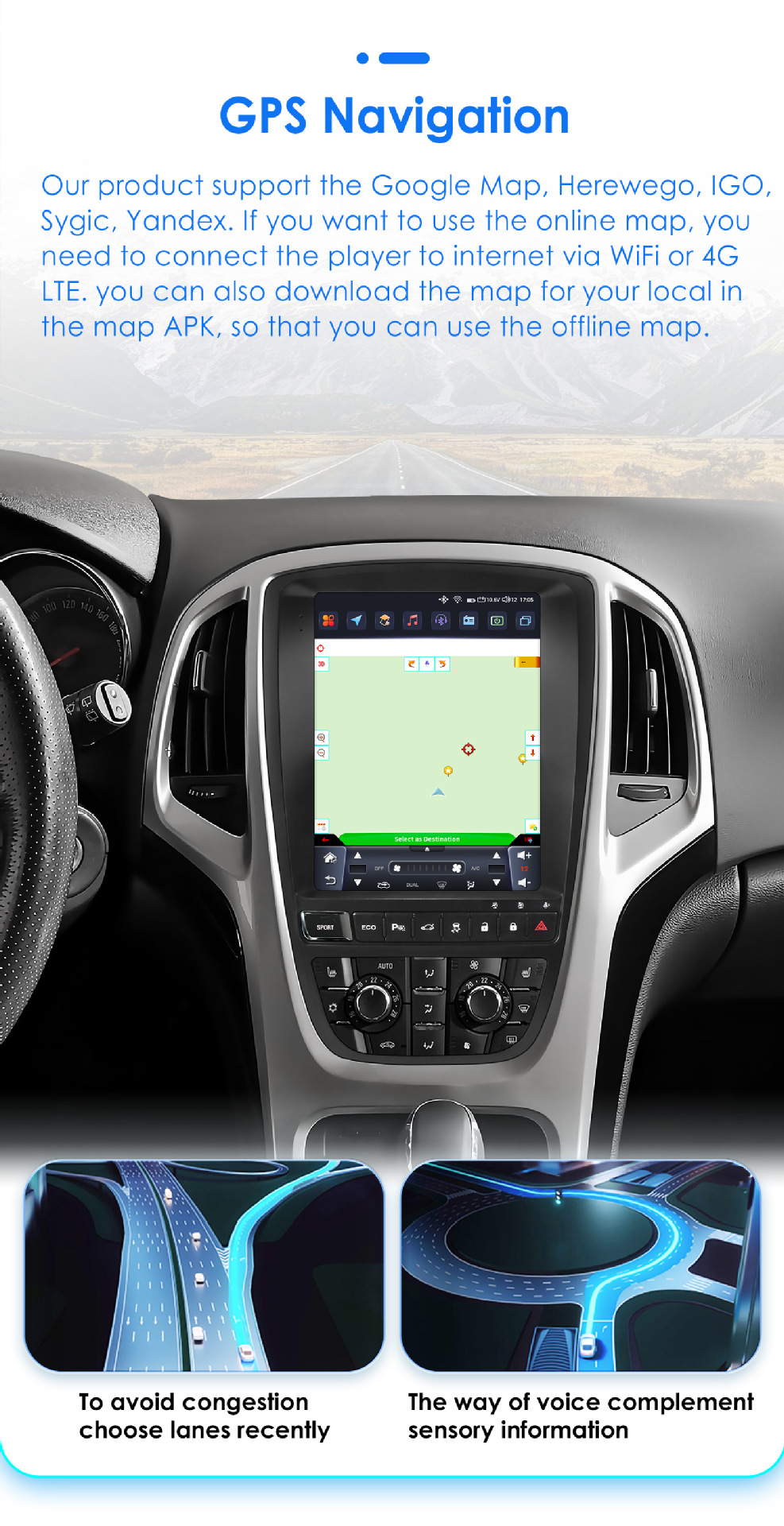 Suitable for Buick yinglang 09-15 vertical screen car Carplay Android navigation all-in-one machine