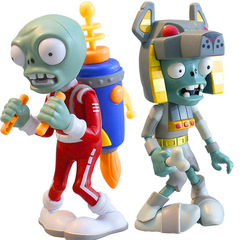 Genuine Plants vs. Zombies children's toys in bulk Dave's Roadblock Iron Bucket Sun God Zombie King Doll Figure