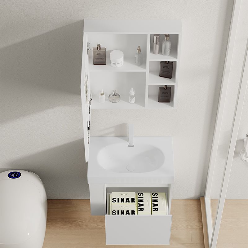 Espacio arco crema pequeño apartamento baño combinación engrosada panal de cerámica integrado lavabo