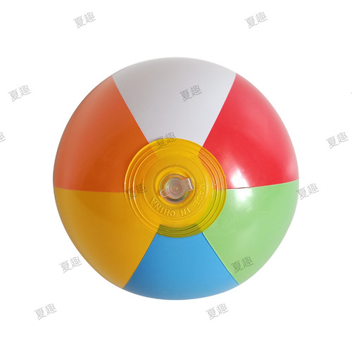 Inflatable water ball PVC six-leaf colorful ball 12cm inflatable six-leaf ball wholesale inflatable beach ball toy