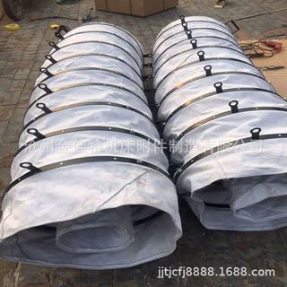风机软连接帆布防火耐温阻燃硅胶软接头 通风伸缩排烟空调出风口