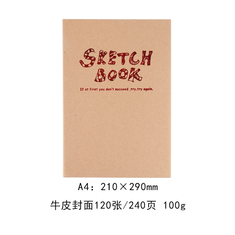 [POTENTATE Zunjue A5 скетчбук A4 блокнот для зарисовок пустой утолщённый 120 листов 240 страниц для художественных работ]