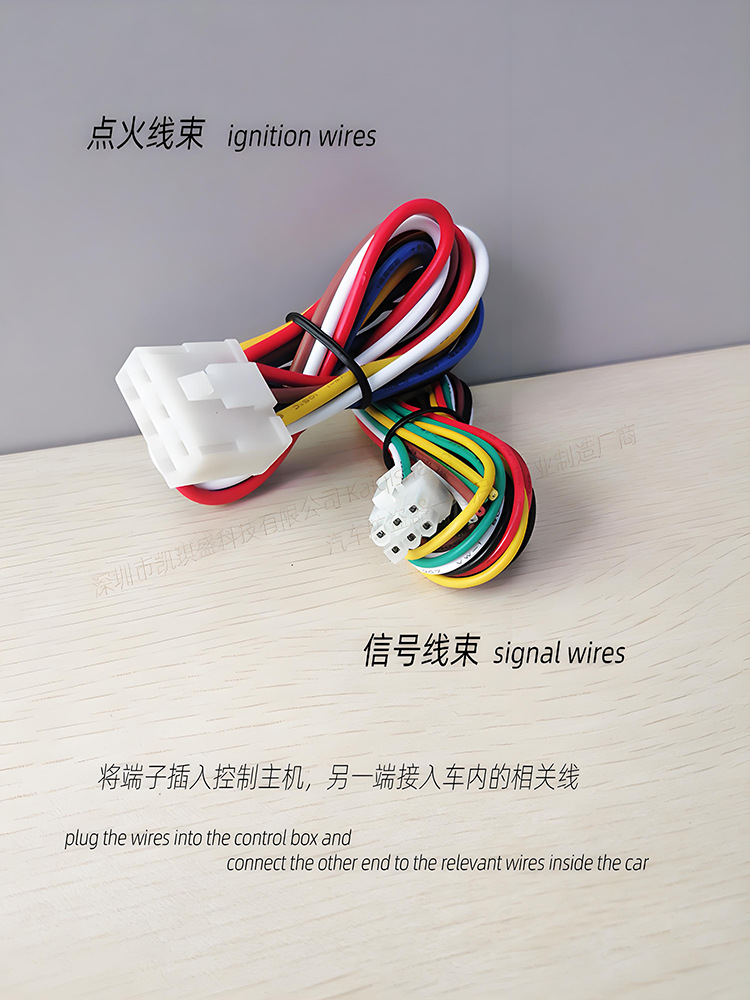 Kaiqisheng Remote Control Car Starter Anti-theft Device with Button Start KQ168, compatible with K16 Remote Control, Bluetooth, universal and free