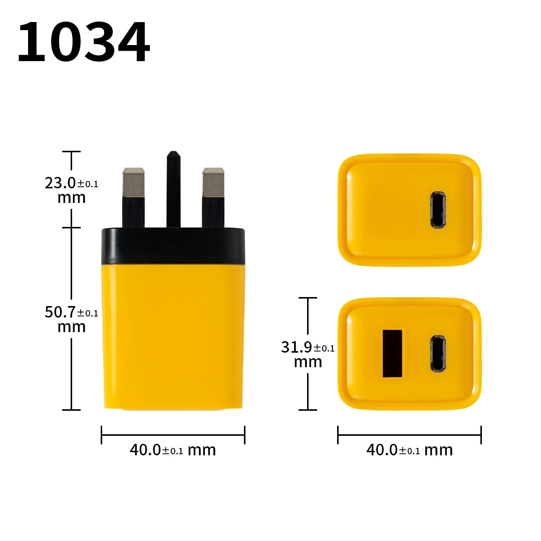 Зарядное устройство для мобильных телефонов 5V1A 5V2A, британское и европейское, USB, подходит для портов A+C, производитель корпусов зарядных устройств для мобильных телефонов