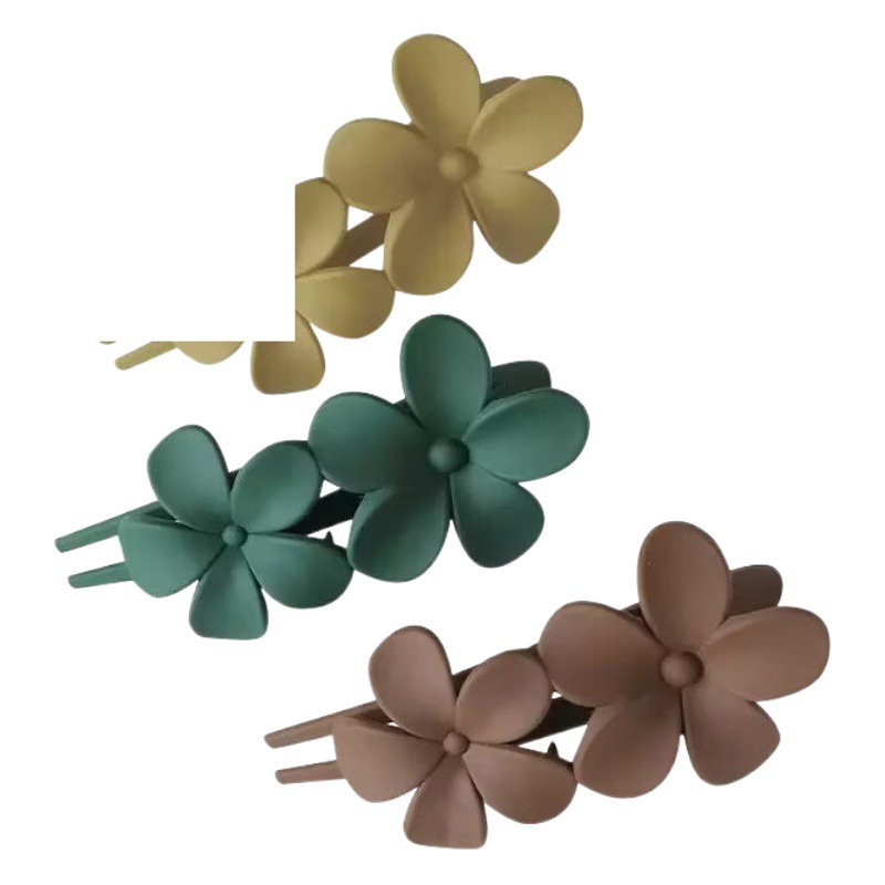 Pinza de Pelo Elegante con Flores para Mujer 2023, Pasador para Moño Grande, Pinza de Pico de Pato, Accesorio para el Cabello, Estilo Coreano, Estilo Simple para Cabello Suelto.