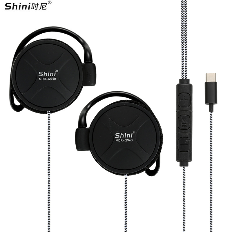 currency Type-c Lug type motion headset Wired Ear wiring mobile phone Earplugs wholesale