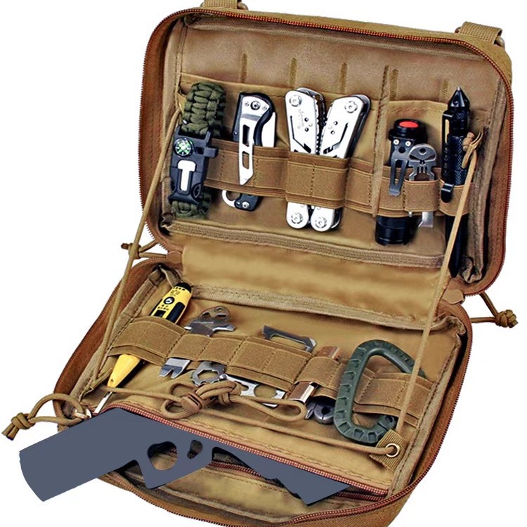 1000D Oxford Cloth Outdoor Sports Edc Tool Cosmetics Bag Molle Tactical Medical Sundries Hanging Bag Medical Bag