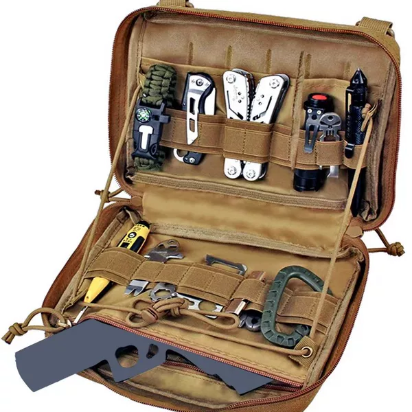 1000D Oxford Cloth Outdoor Sports Edc Tool Cosmetics Bag Molle Tactical Medical Sundries Hanging Bag Medical Bag