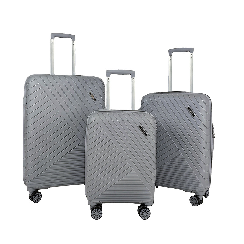 Maleta de embarque Caja madre de PP multifuncional femenina de 18 pulgadas Caja de contraseña a prueba de explosiones de tres piezas para estudiantes varones de alto valor
