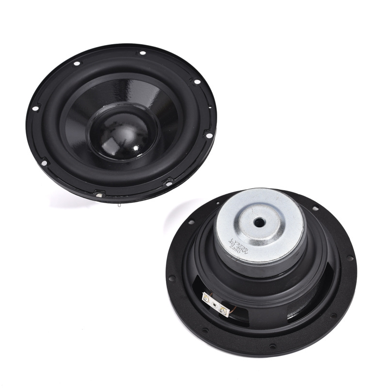 Fabricante de altavoces subwoofer magnéticos externos impermeables IPX5 con borde de goma de papel, soporte plegable positivo redondo de 6.5 pulgadas, 4Ω, 40W.