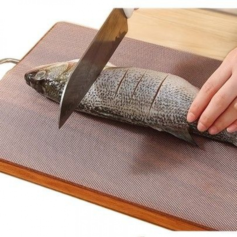 Alfombrilla de tabla de cortar desechable Corte de carne de cocina Corte de frutas Papel de tabla de cortar Alfombrilla de corte de verduras al aire libre Tablero adhesivo alimenticio complementario Papel de tabla de cortar antideslizante