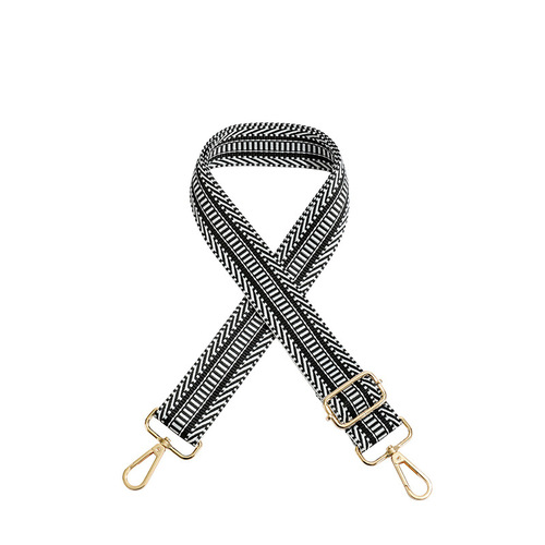 Minimalist Embroidered Geometric Pattern Shoulder Strap, Replaceable and Adjustable Bohemian Shoulder Strap, Multifunctional Travel Accessory