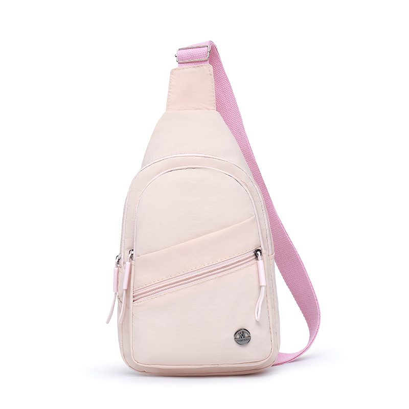 Bolso de pecho de tendencia transfronteriza para mujer multifuncional nuevo bolso de mensajero ligero hilo bordado tendencia mochila deportiva pequeña bolsa diagonal
