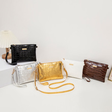 鳄鱼纹信封包2025girl purses跨境包包代发休闲经典包新款单肩包